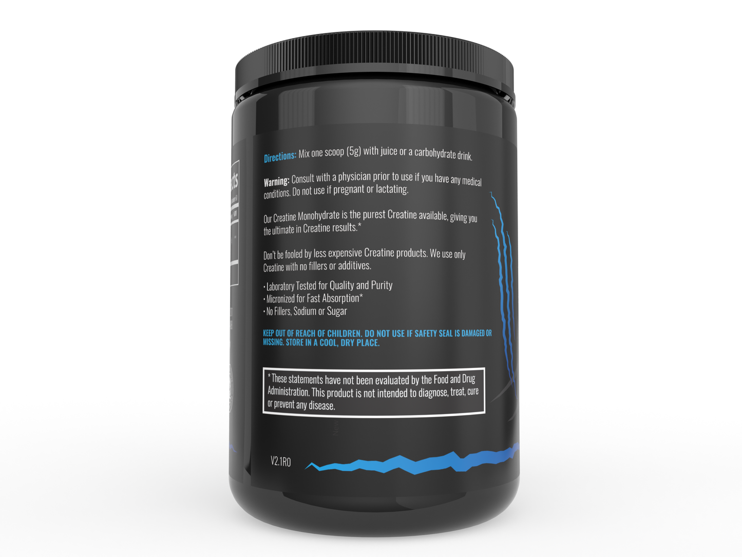 Creatine Monohydrate micronized left